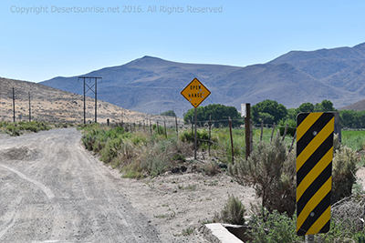 Sign Post Ahead "Open Range"