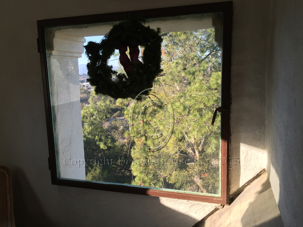 View from inside the observation room